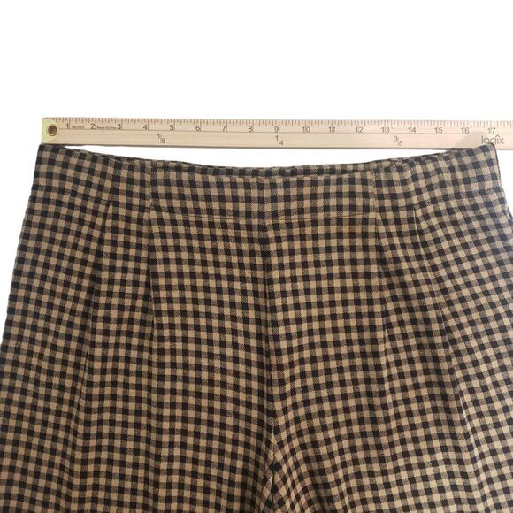 J. Jill Relaxed Ponte Full Leg Cropped Pants Size Large Brown and Black - Picture 5 of 9